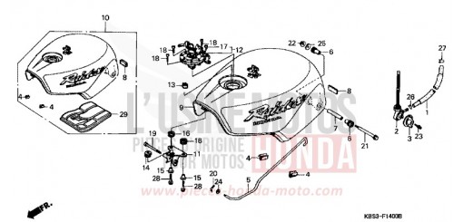 RESERVOIR A CARBURANT NSR125RR de 1994